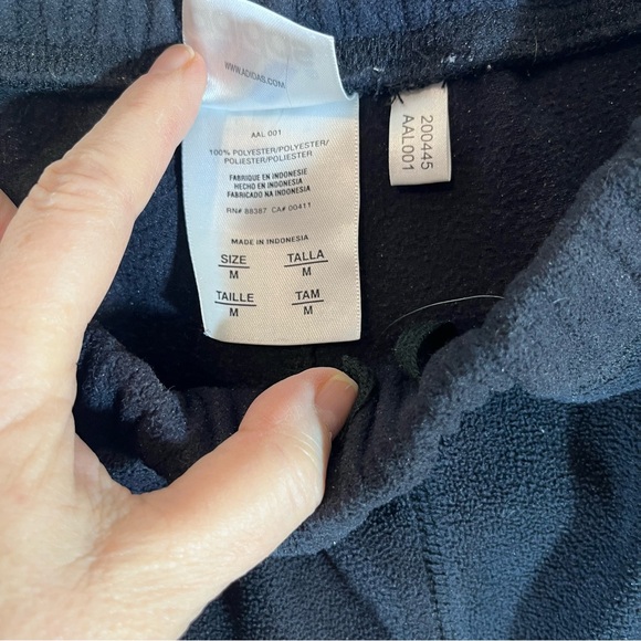 Vintage  Adidas ClimaWarm Fleece Joggers Women’s Size Medium elastic waistband - Picture 4 of 13